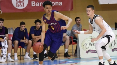 TOM DIGBEU (´01) 1,97 m. FC Barcelona.- Torneo U18 L´Hospitalet 2019 (BasketCantera.TV)