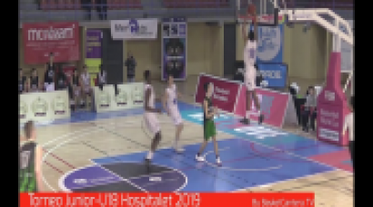 ABRAMO PENÈ (´02)  1,97 m. Stella Azzurra Roma.- Torneo U18 Hospitalet 2019 (BasketCantera.TV)