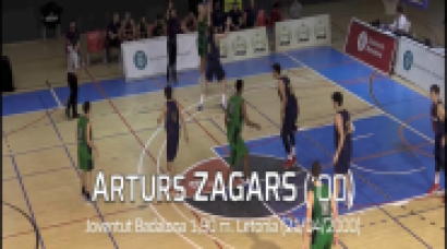 ARTURS ZAGARS. Joventut 1,90 m. (Letonia 2000) AdidasNGT-Hospitalet 2018 (BasketCantera.TV)
