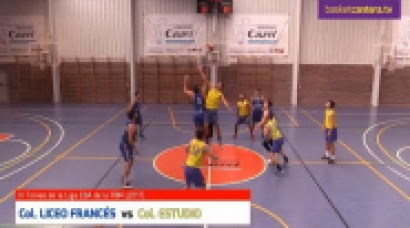 EBA - Colegio LICEO FRANCÉS vs. Colegio ESTUDIO.- Torneo Liga EBA-FBM 2017 (BasketCantera.TV)