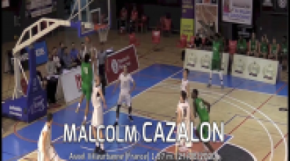 Malcolm CAZALON (´01) Asvel 1,97 m. AdidasNGT 2018 (BasketCantera.TV)