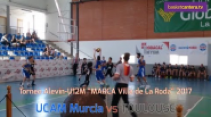 U12M - UCAM MURCIA vs. TOULOUSE.- Torneo Alevín Marca-Villa de la Roda 2017 (BasketCantera.TV)