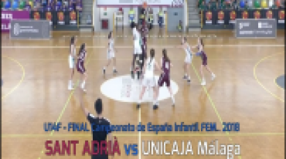 U14F - Final SANT ADRIÁ vs UNICAJA.- Final Campeonato de España Infantil Fem. 2018