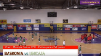 U14M - BASKONIA vs UNICAJA.- Minicopa Endesa. Para 5º puesto (BasketCantera.TV)
