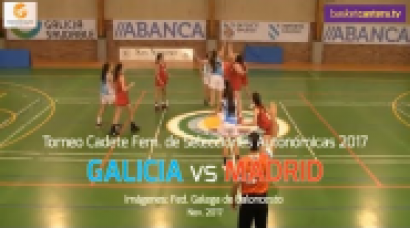 U16F - Selec. GALICIA vs MADRID.- Torneo Cadete-Fem. de Selecciones Autonómicas 2017
