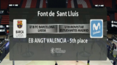 U18 -  FC BARCELONA vs ESTUDIANTES.- AdidasNGT Euroliga Valencia 2018 (BasketCantera.TV)