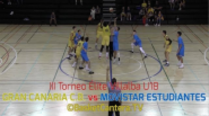 U18M - GRAN CANARIA vs ESTUDIANTES.- Torneo Junior Élite-Villalba 2018 (BasketCantera.TV)