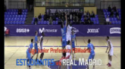 U18M - ESTUDIANTES vs REAL MADRID. Liga Junior Preferente Madrileña 5/3/18 (BasketCantera.TV)