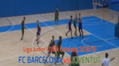 U18M - FC BARCELONA vs JOVENTUT.- Liga Junior Cataluña 2018 (BasketCantera.TV)