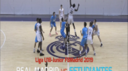 U18M - REAL MADRID vs ESTUDIANTES.- Liga Junior FBMadrid (Feb.2019) (BasketCantera.TV)
