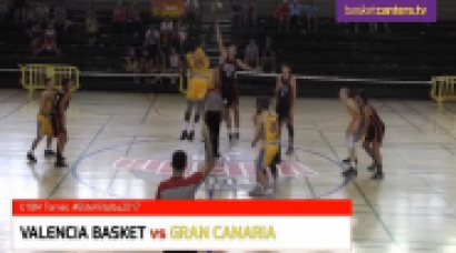 U18M VALENCIA BASKET vs. GRAN CANARIA.- Torneo EliteVillalba 2017 (BasketCantera.TV)