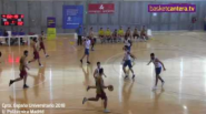 U.VALENCIA vs U.RAMÓN LLULL.- Cpto. España Baloncesto Universitario Masc. 2018 (BasketCantera.TV)